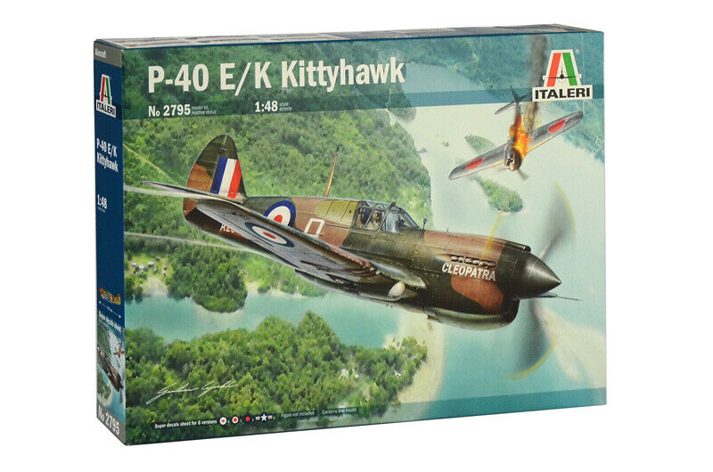 1:48 Italeri P-40E/K Kittyhawk Kit IT2795 Modellino