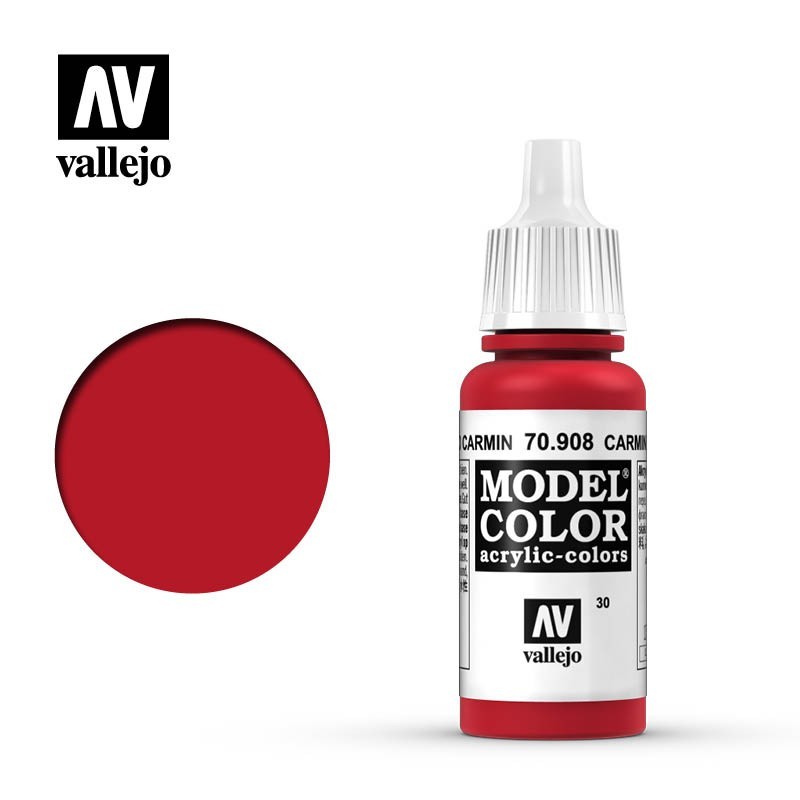 VALLEJO MC 030 CARMINE RED 70908 COLORI VALLEJO