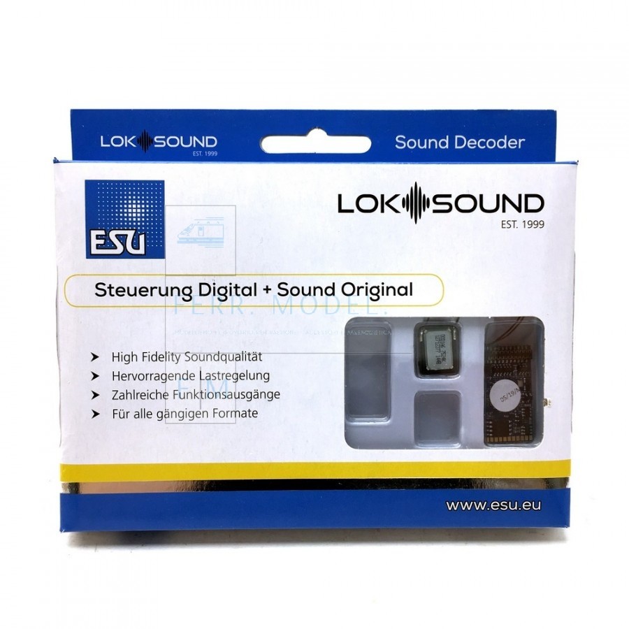 ESU ELECTRONIC 58419 - LokSound 5 Decoder SOUND MTC21 pin NEM 660 VERGINE oppure