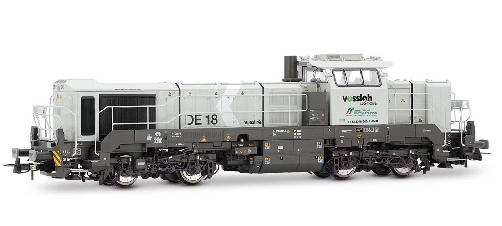 RIVAROSSI HR2969S DE 18 Mercitalia Shunting & Terminal, grigio chiaro DCC SOUND
