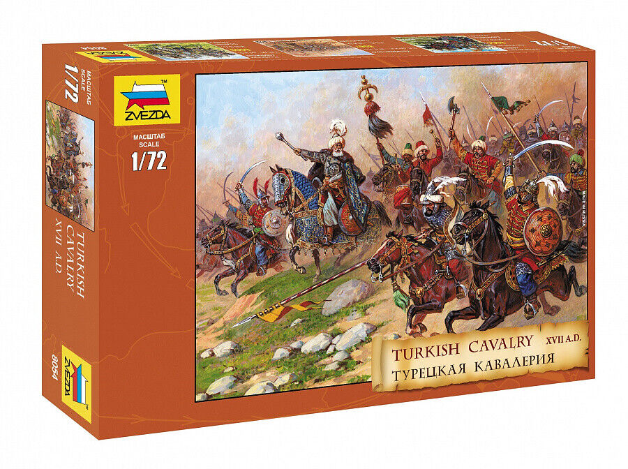 ZVEZDA 1:72 KIT - TURKISH CAVALRY CAVALLERIA TURCA XVII sec. a.C. ART 8054