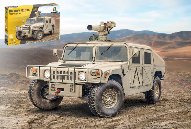 Hmmwv M966 Tow Carrier Plastic Kit 1:35 Model ITALERI