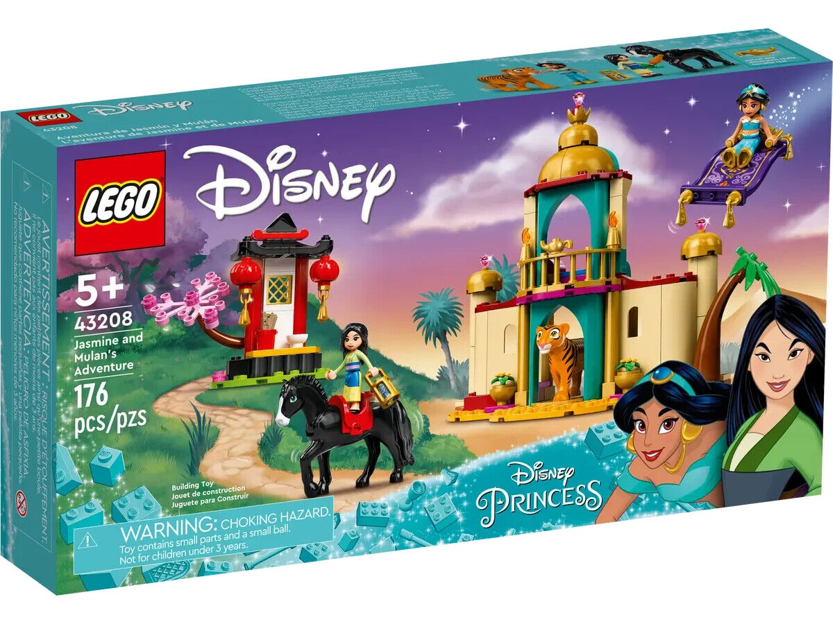 LEGO Disney Princess 43208 L’avventura di Jasmine e Mulan Nuovo MISB Sigillato