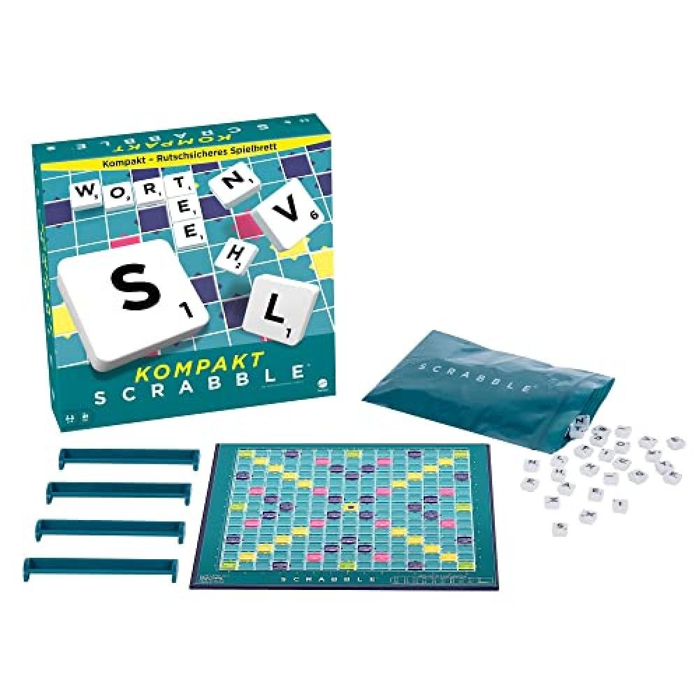 Mattel Games Scrabble Travel, Versione: Tedesco, CJT13 - NUOVO
