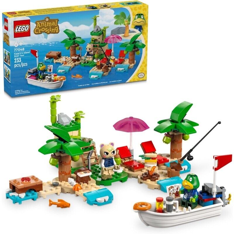LEGO Animal Crossing Tour in Barca di Remo, da 6 Anni con 2 Personaggi della Ser