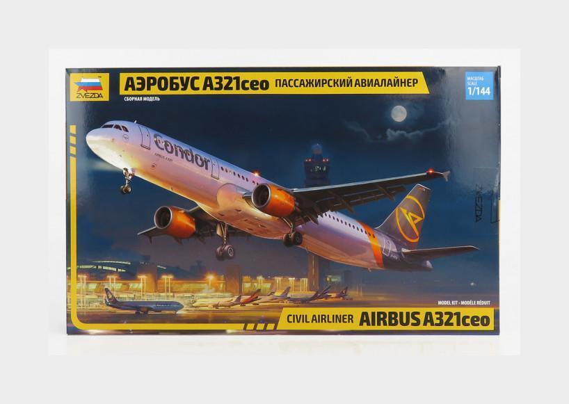 1:144 ZVEZDA Airbus Airbus Airplane Civil Airliner 2002 Kit ZS7040