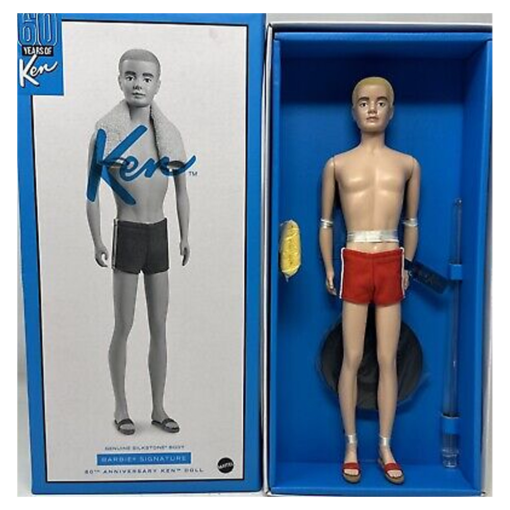 BARBIE KEN 60TH ANNIVERSARIO SIGNATURE SILKSTONE BODY COLLECTION LIMITED EDITION