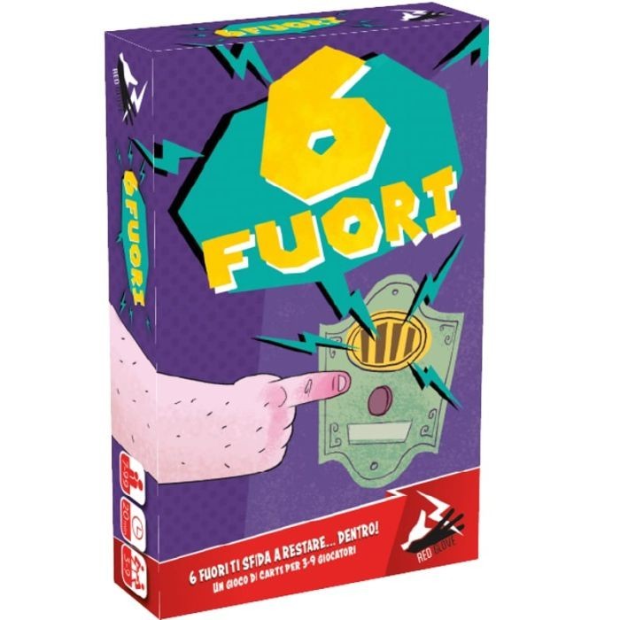 6 FUORI red glove GIOCO DA TAVOLO party game IN ITALIANO età 7+