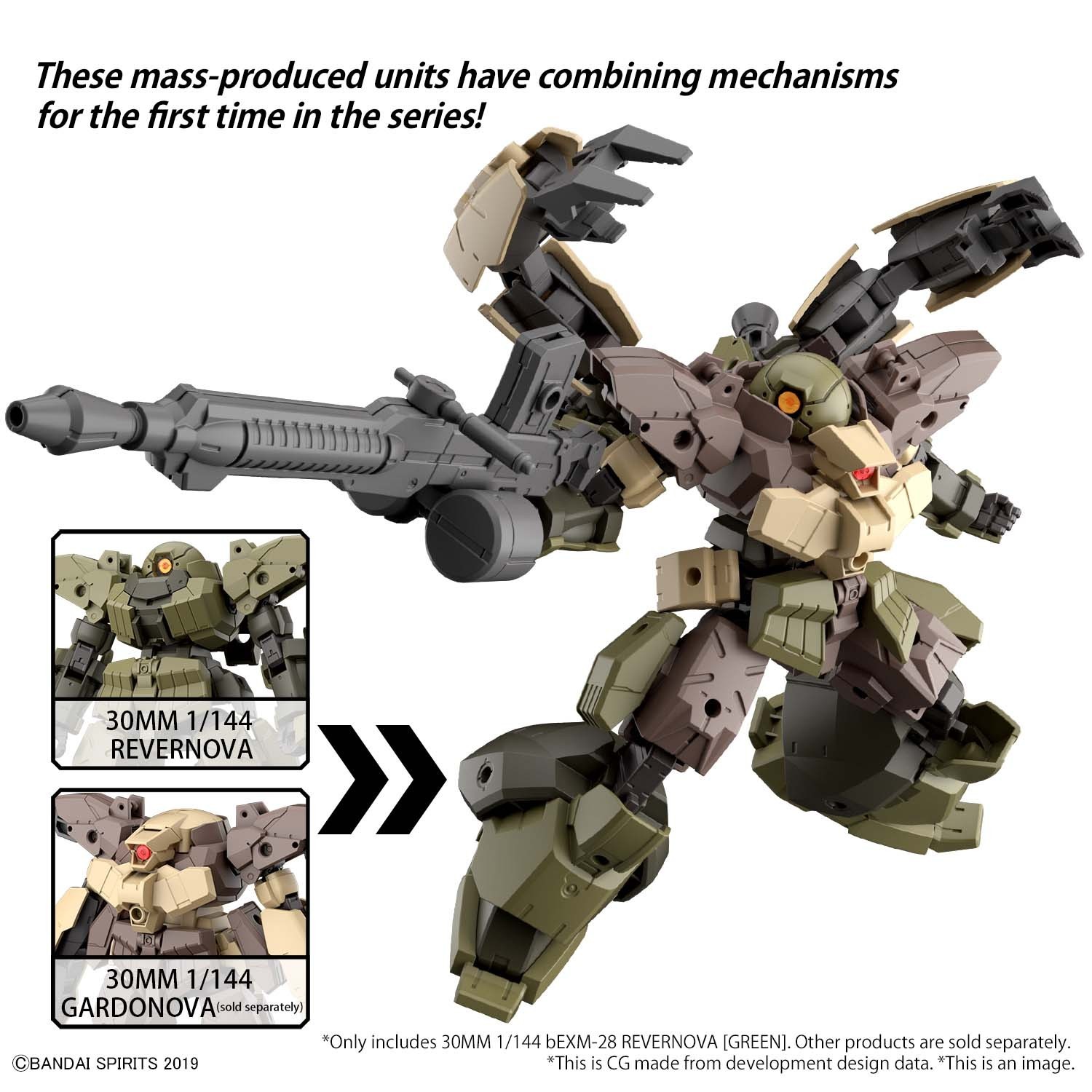 30MM bEXM-28 REVERNOVA GREEN 1/144 MODEL KIT BANDAI MODEL KIT