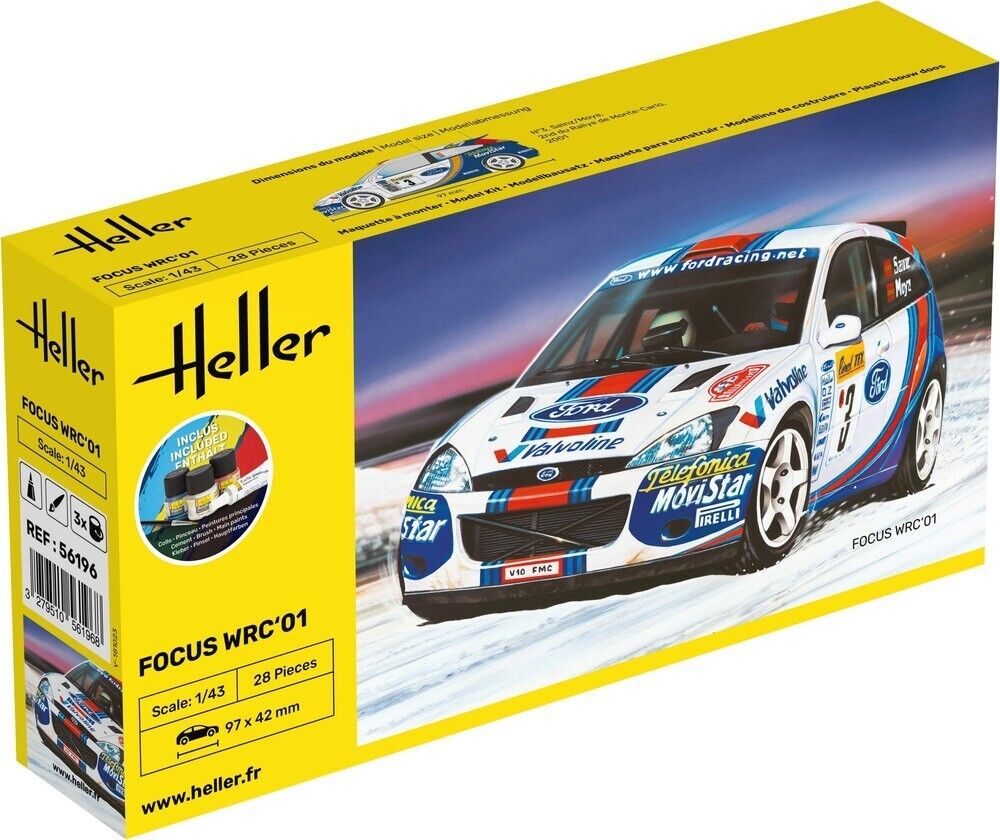 Modello Ford Focus WRC '01 1/43 - Heller Starter Kit 56196