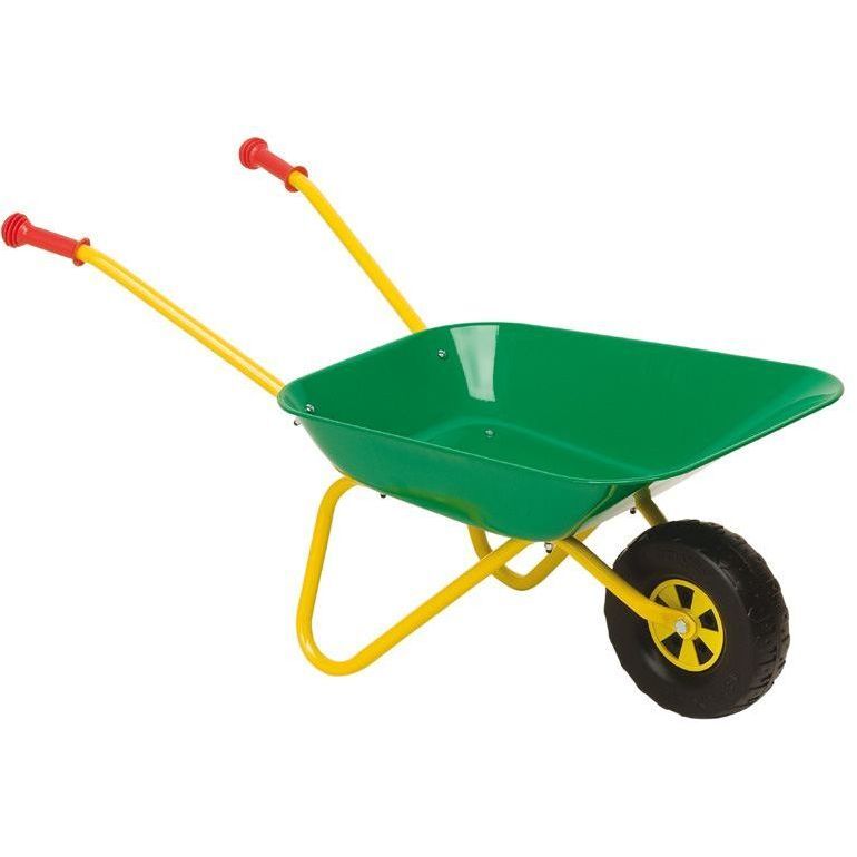 ROLLY TOYS Cariola Metallo Vasca Verde Telaio Giallo 270804