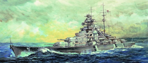 Trumpeter 05711 GERMAN BISMARCK 1941 1:700 Kit di modellismo