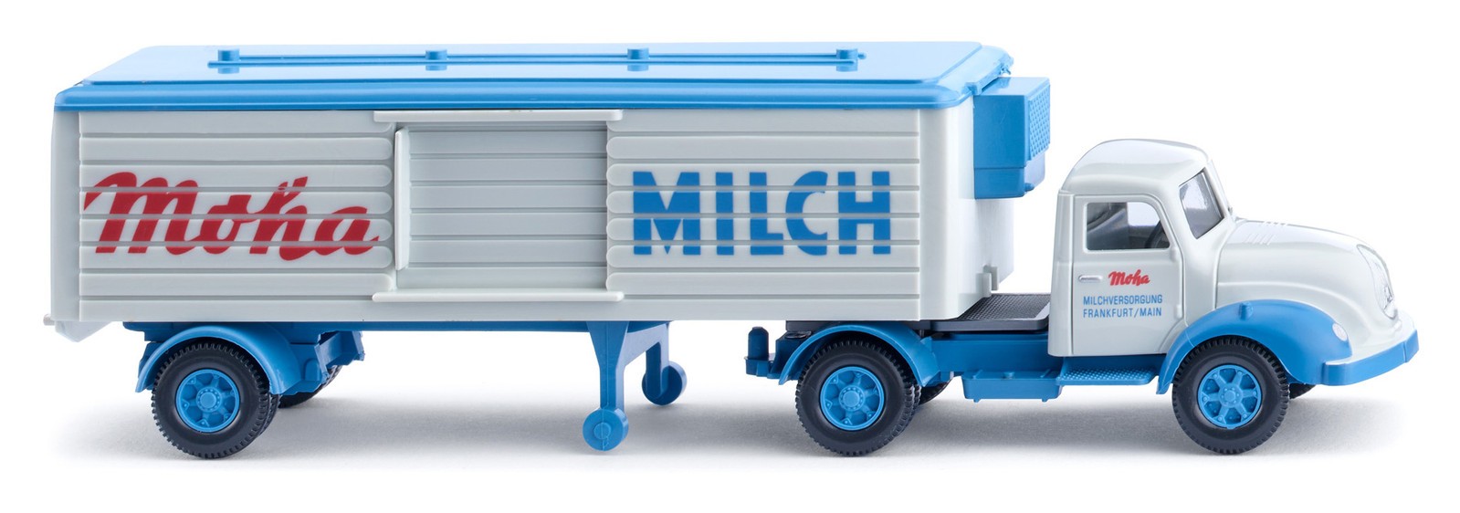 WIKING - MAGIRUS 4x2 con rimorchio frigorifero 1 Asse - MOHA MILCH - 1/87 - W...