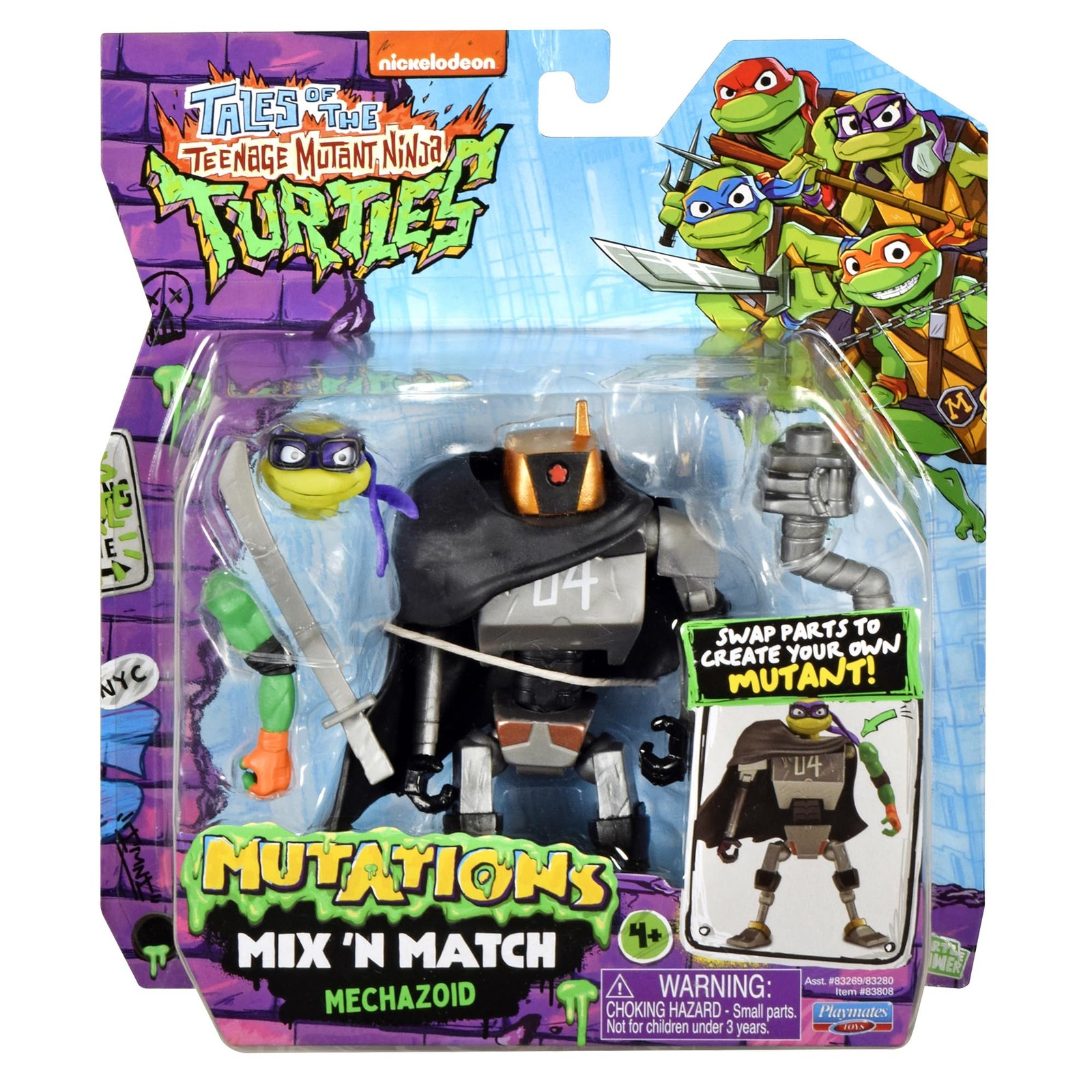 Tales of Teenage Mutant Ninja Turtles: Mutations Mix and Match 4.5-Inch Mechazoi
