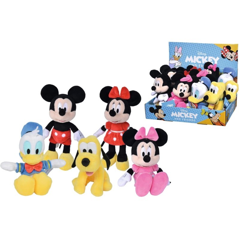 Simba - Disney Plush Mickey &amp; Friends 20 cm, +0 mesi, Scelta casuale, Colori