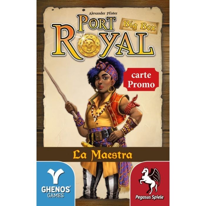 LA MAESTRA mazzo di carte promo per PORT ROYAL gioco da tavolo BIG BOX ghenos ga