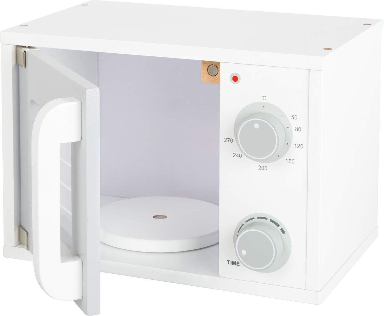 small foot 11184 Microwave "children's kitchen" made of wood, with swivel knobs