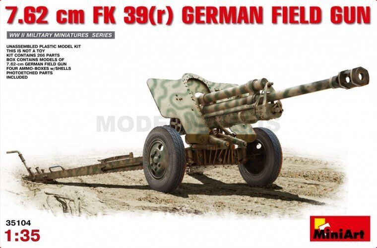 MINI ART 35104 1/35 7,62 cm F.K 39 German Field Gun