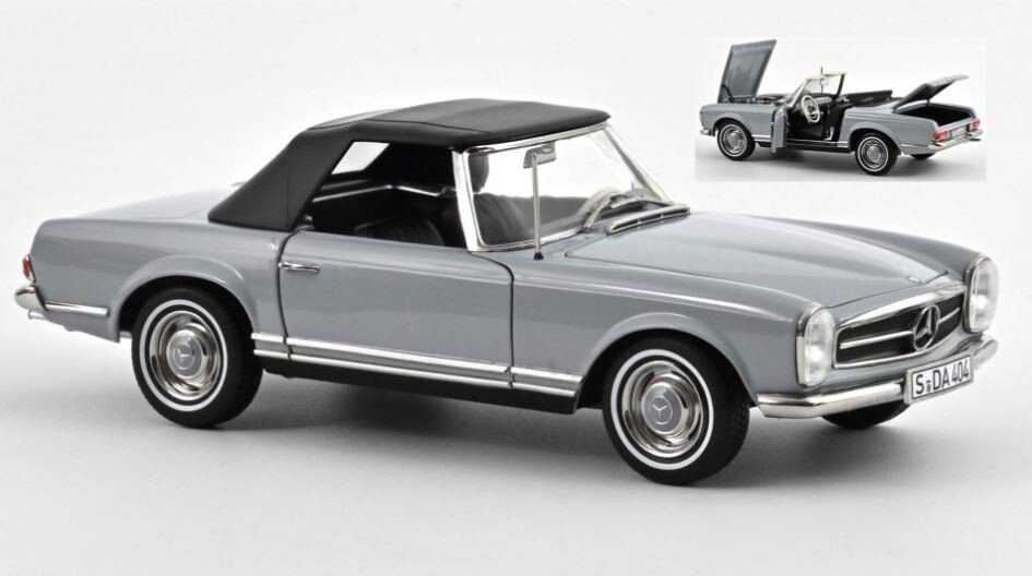 Norev 1:18 183990 Mercedes Benz 230 SL 1963 Grey NEW