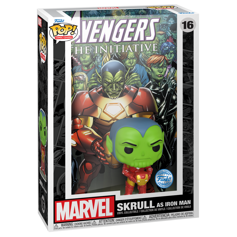 Avengers Iron Man Skrull POP Comic Covers #16 Vinyl Figure FUNKO