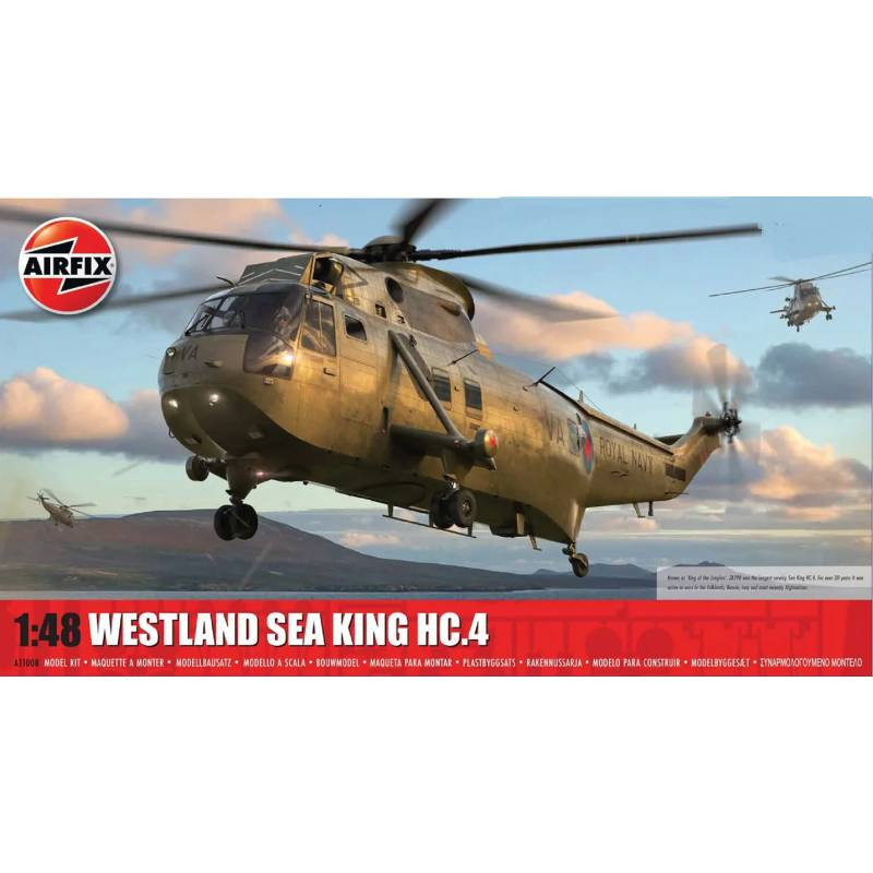 Modellino Elicottero Westland Sea King Hc.4 AIRFIX a11008 1:48 Modellino Char P