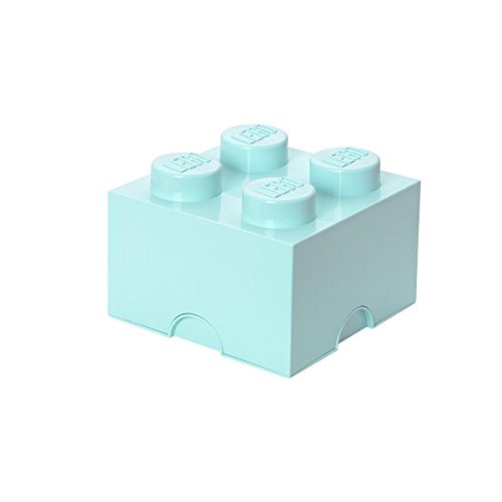 (TG. Brick 4) Lego Storage Brick 4 Aqua - NUOVO