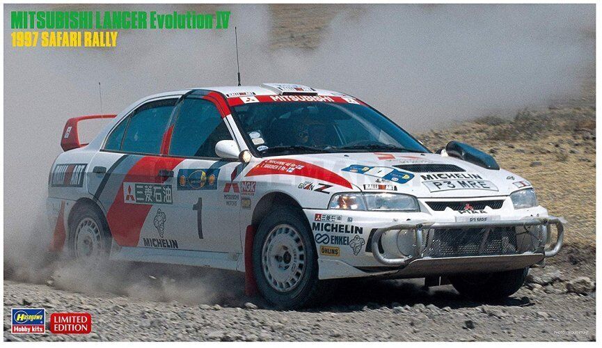 HASEGAWA 20395 HASEGAWA - MITSUBISHI - LANCER EVOLUTION IV N 1 SAFARI RALLY 1997