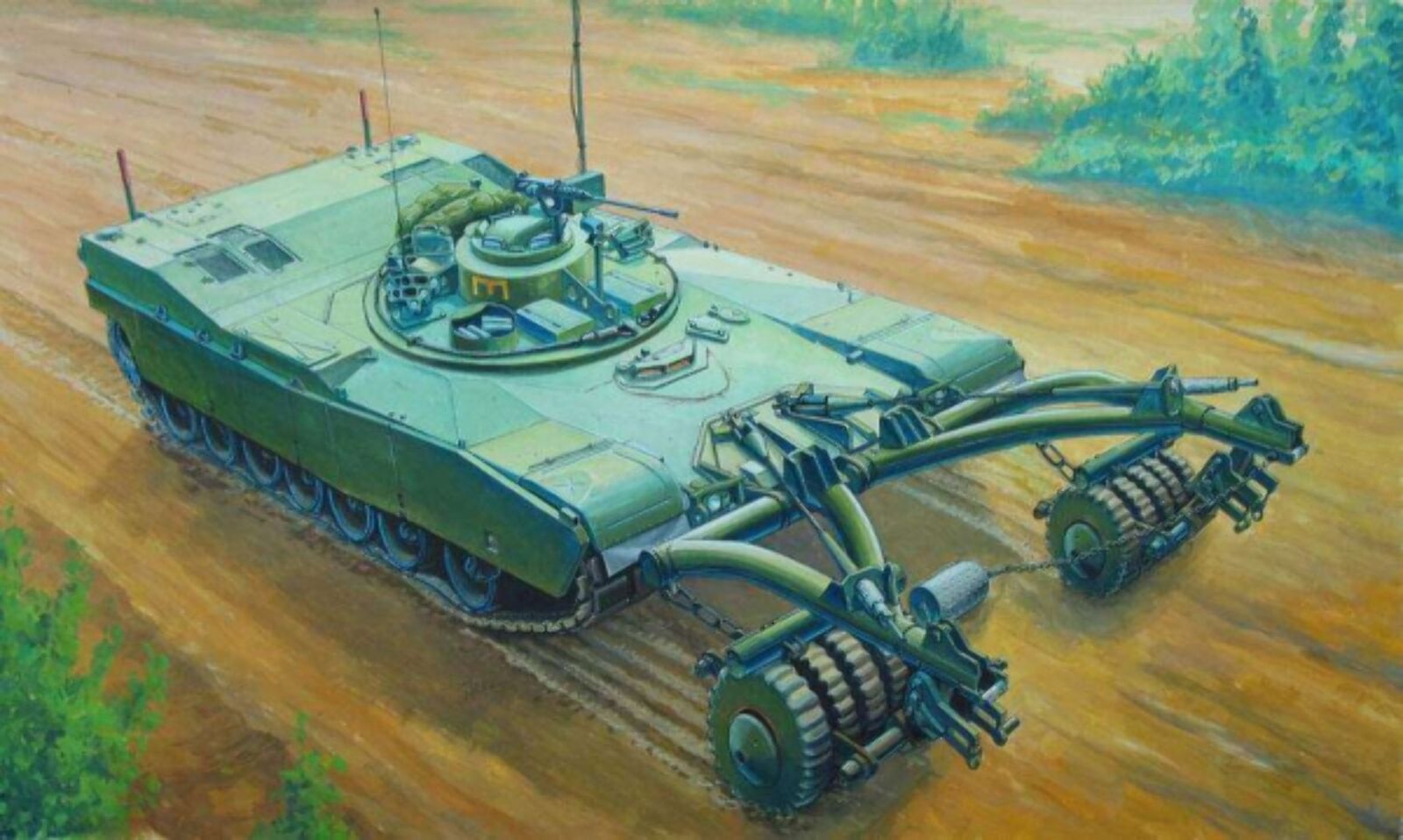 Trumpeter 1/35 00346 M1 PANTHER II MINECLEARING
