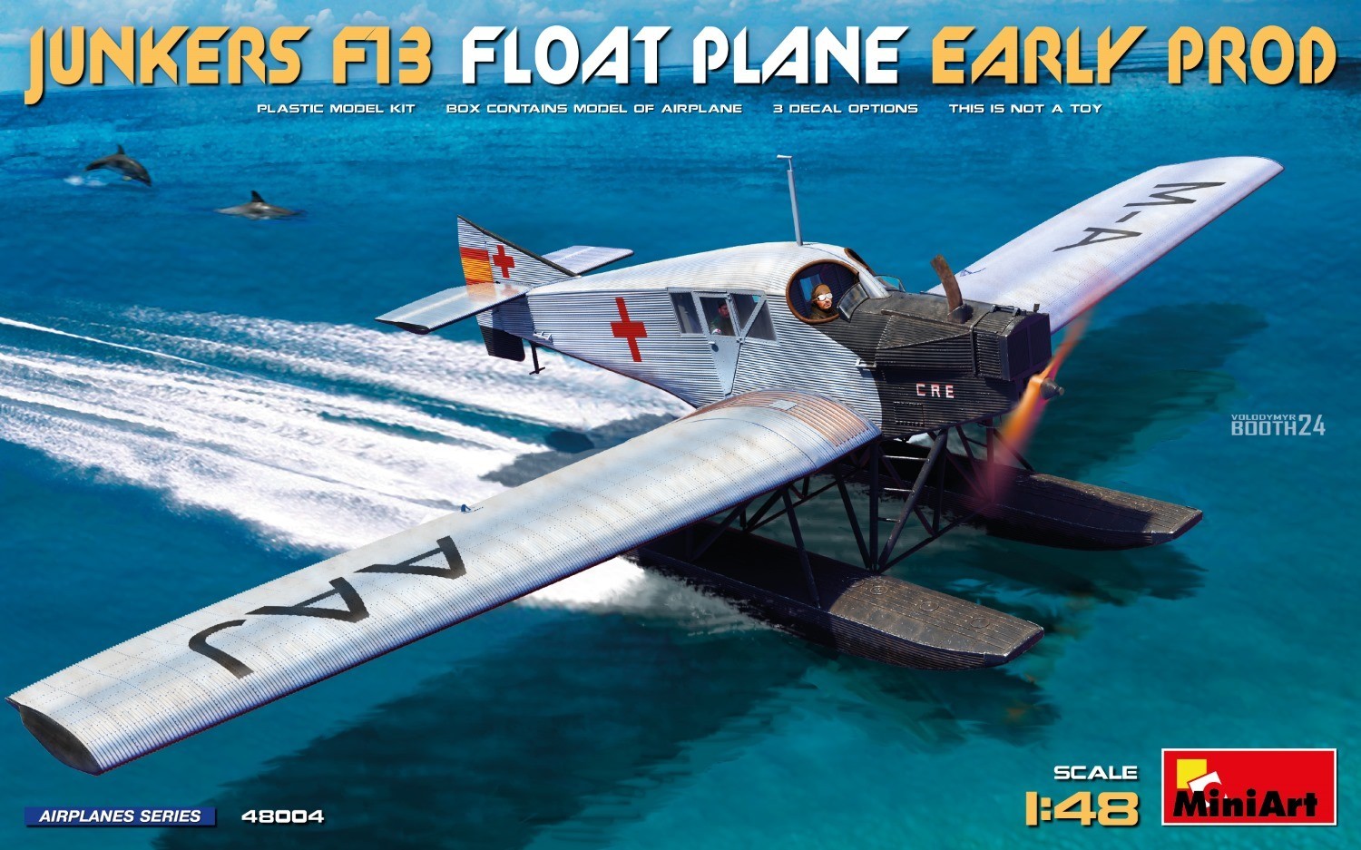 Junkers F13 Float Plane. Early Prod 1:48 Plastic Model Kit MINIART