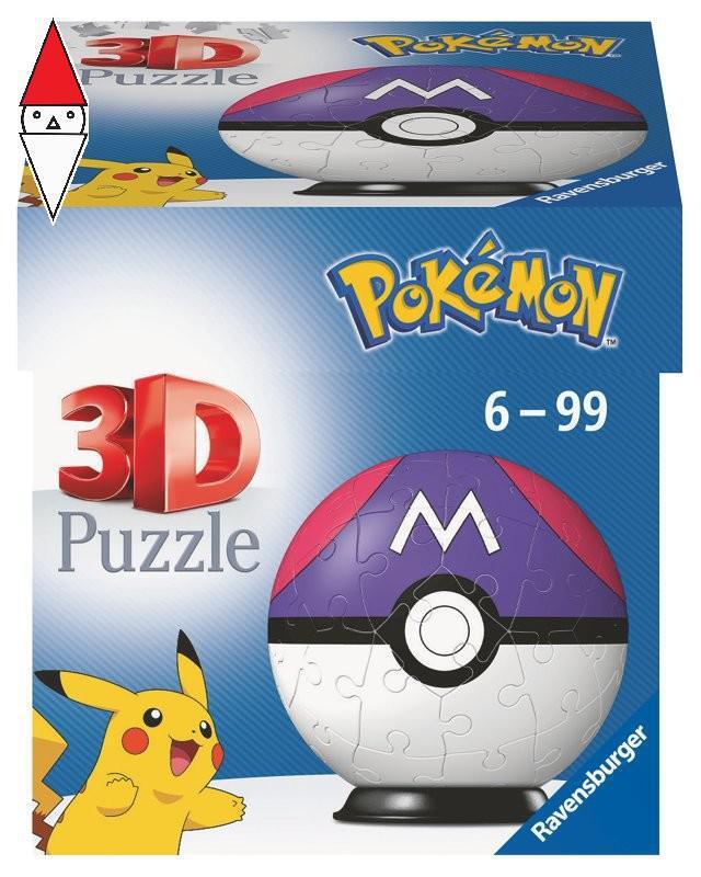 RAVENSBURGER PUZZLEBALL 54 PZ POKEMON MASTERBALL VIOLA