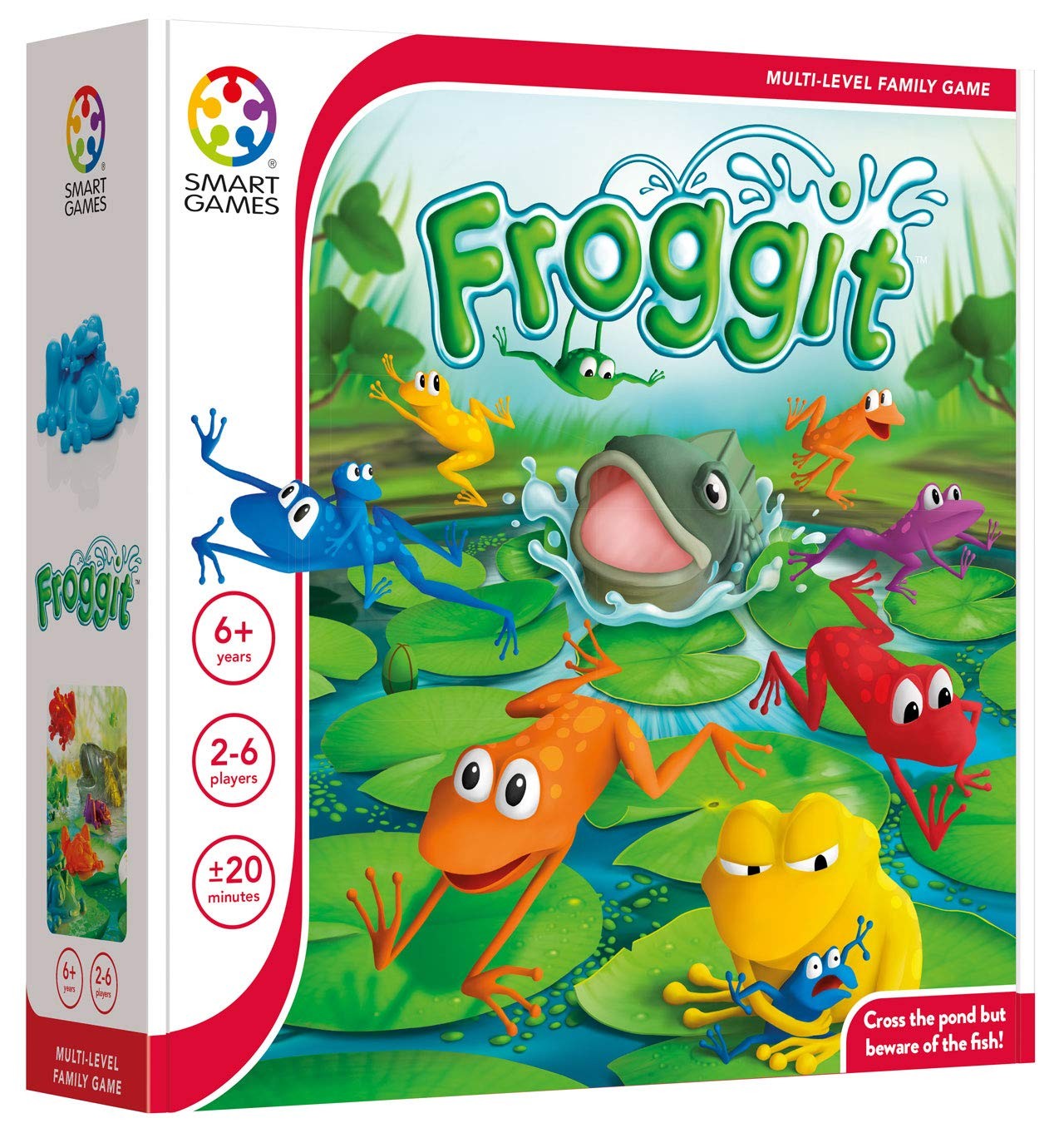 Smart Games - Froggit, Multi-Level Family Board Game, 2 - 6 Players, 6+ Years