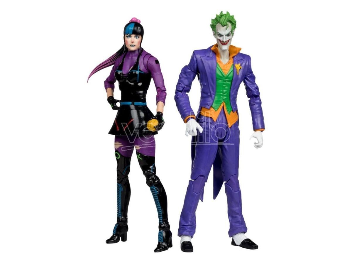 DC Multiverse Action Figures Pack Of 2 The Joker & Punchline 18 Cm McFarlane Toy