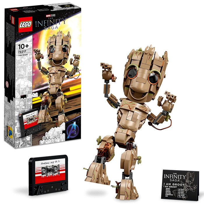 LEGO 76217 MARVEL COLLECTION IO SONO GROOT PERSONAGGIO GUARDIANI DELLA GALASSIA