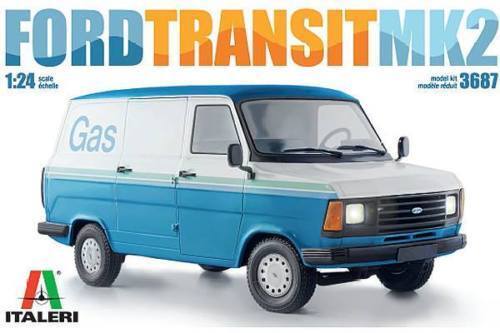 ITALERI 1:24 KIT FURGONE FORD TRANSIT MK2 LUNGHEZZA 18,5 CM    ART 3687