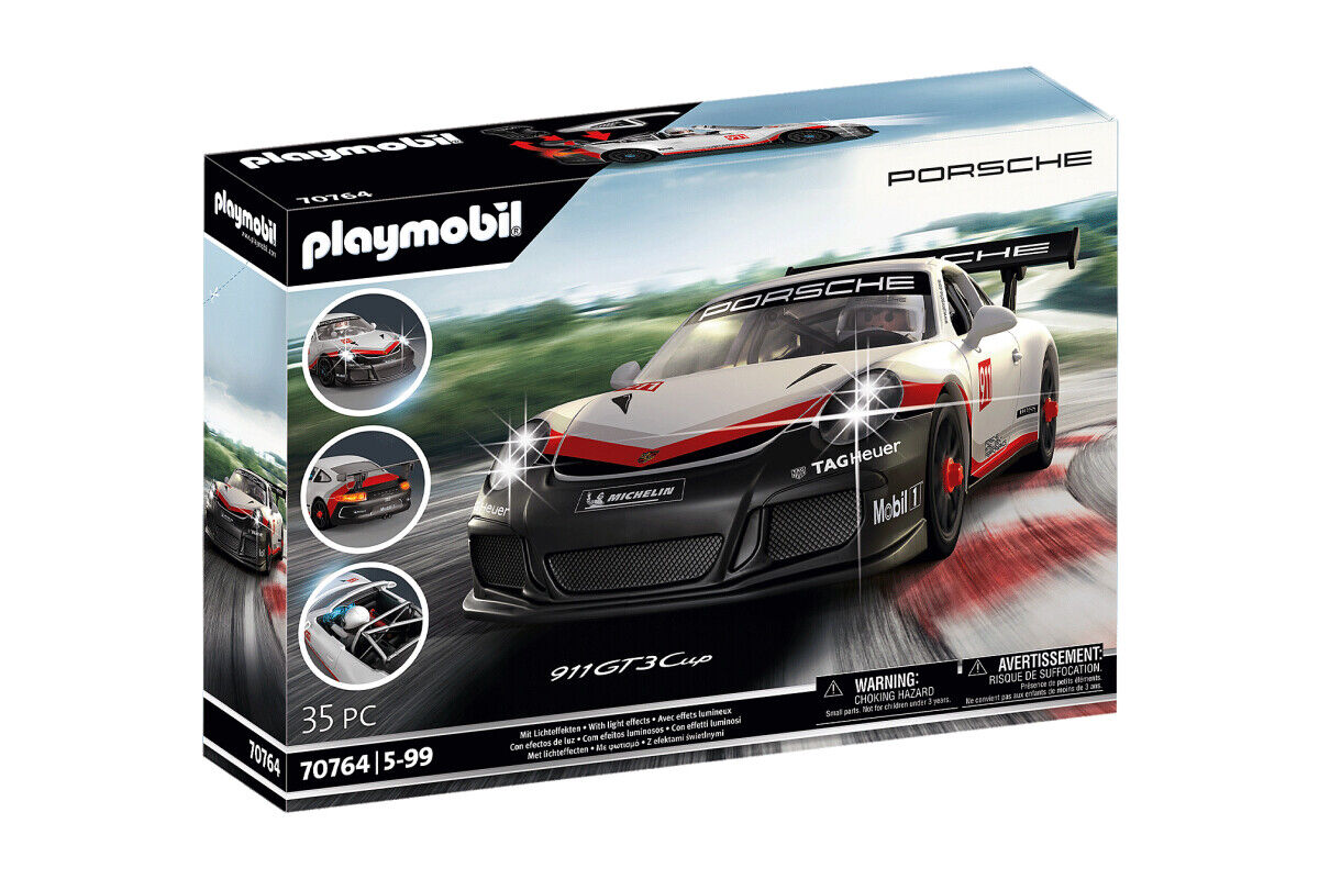 PLAYMOBIL Porsche 911 GT3 Cup 70764 Macchina Corsa, Effetti Luminosi