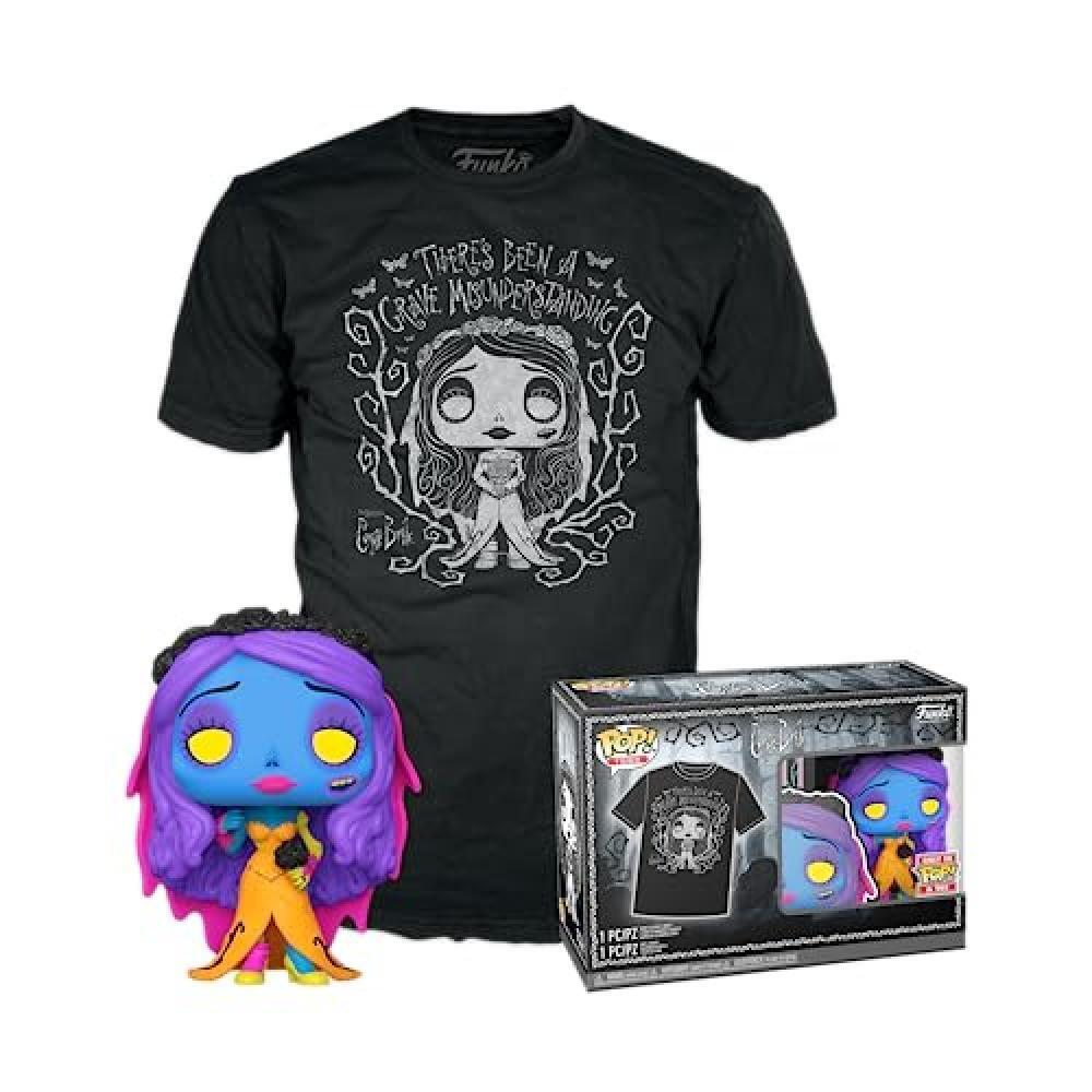 (TG. One Size) Funko POP! & Tee: Corpse Bride - Emily - Blacklight - Large - (L)