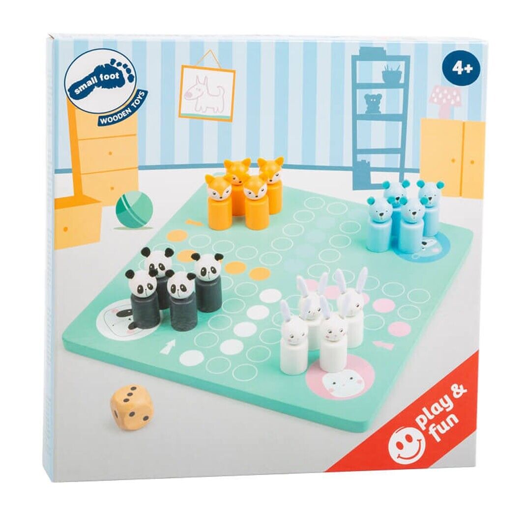 LUDO Non t'arrabbiare animali del bosco panda lepre orso volpe colori pastello