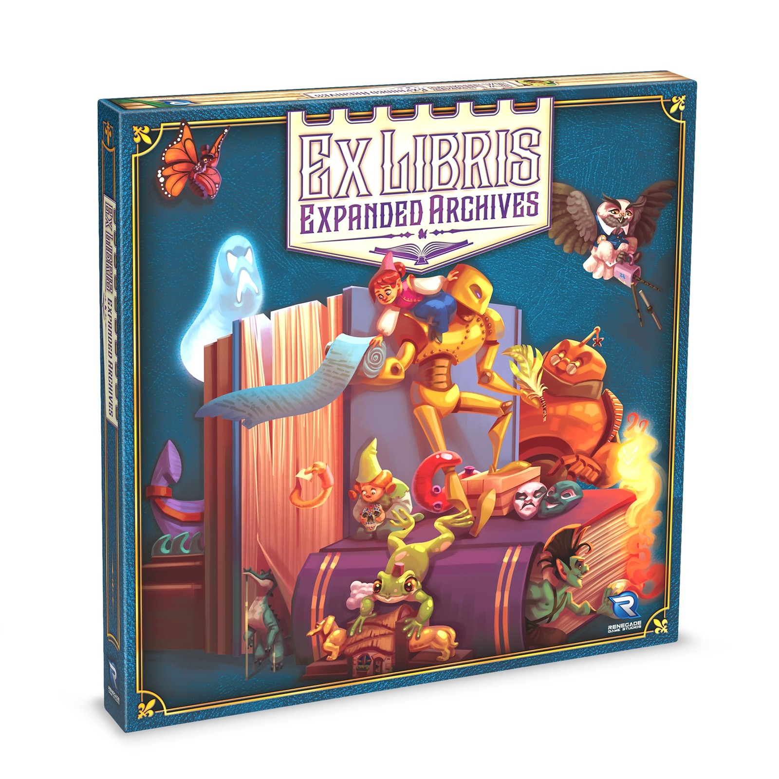 Renegade Game Studios   Expanded Archives: Ex Libris Expansion   Board Game   Ag
