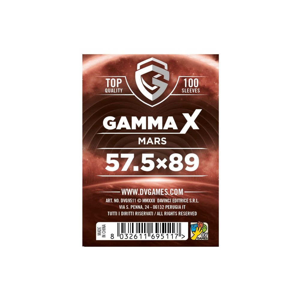 100 Bustine Gamma X MARS 57,5X89
