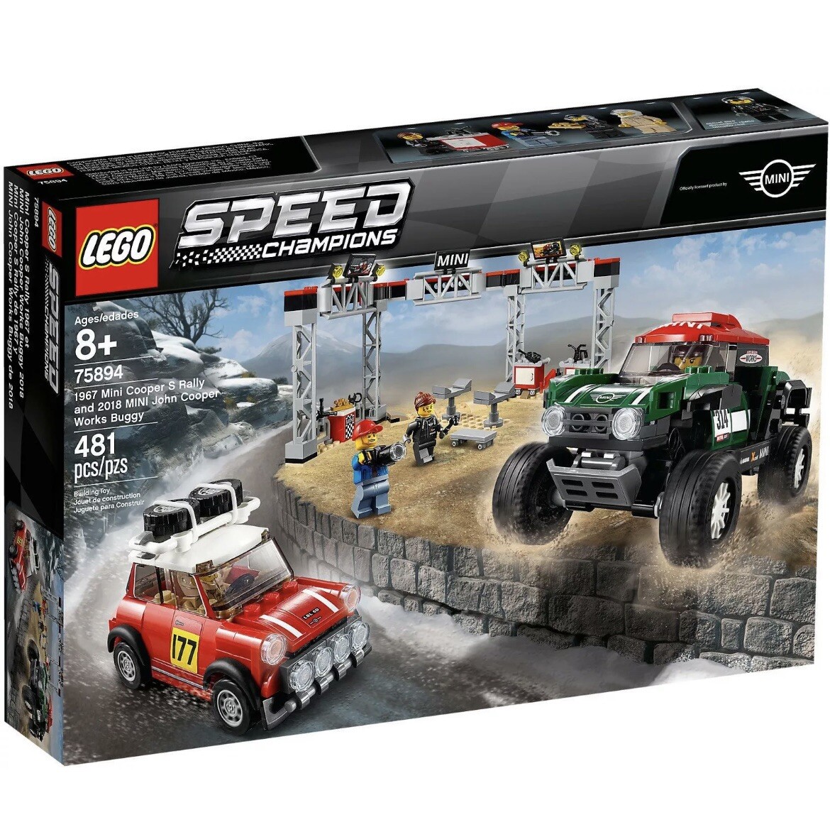 LEGO Speed Champions 75894 1967 Mini Cooper S Rally E 2018 Mini John Cooper Work