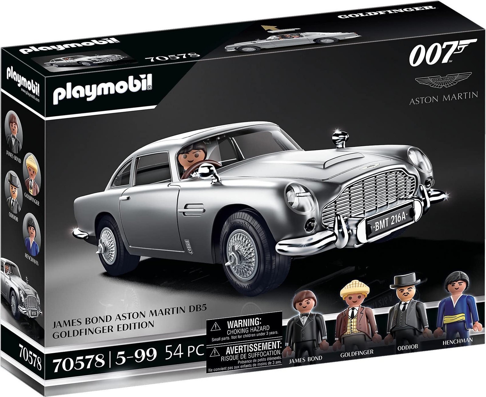 Playmobil 70578 JAMES BOND ASTON MARTIN DB5 - GOLDFINGER EDITION, For James Bond
