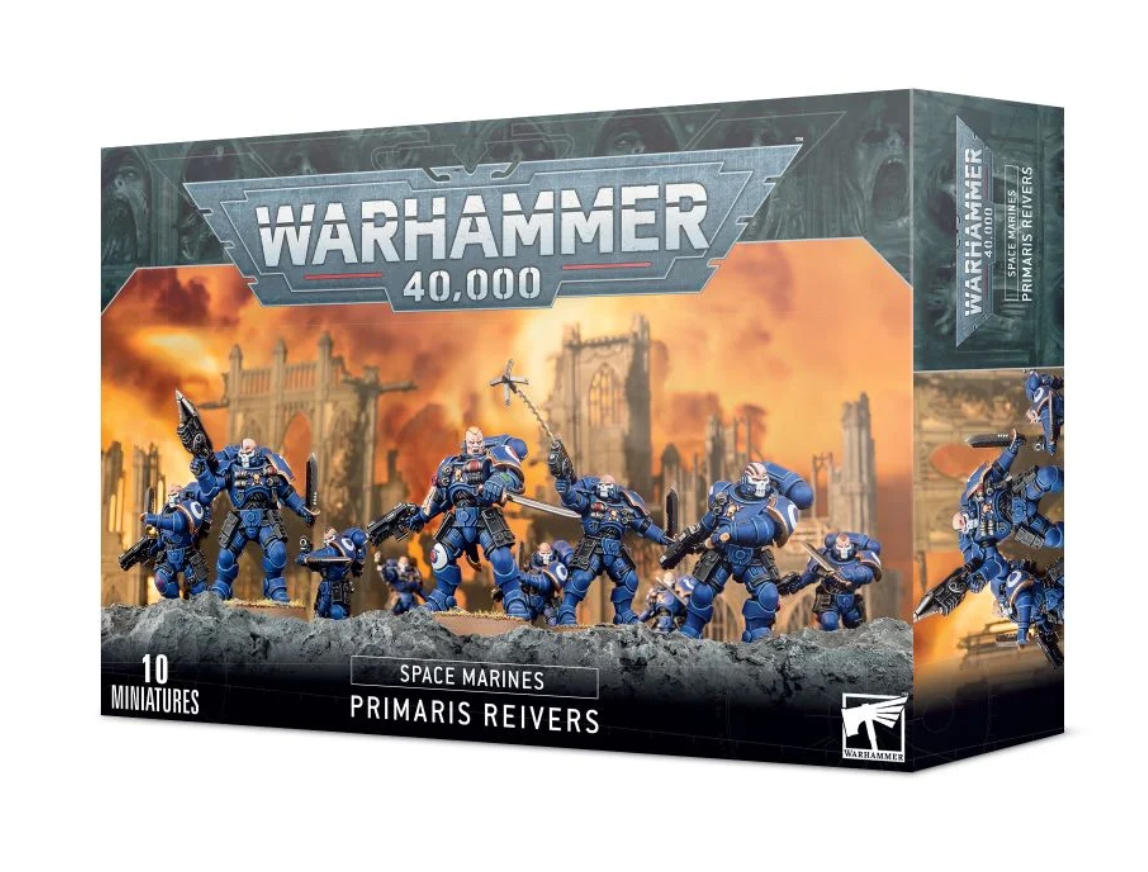 PRIMARIS REIVERS 10 miniature SPACE MARINES warhammer 40k GAMES WORKSHOP età 12+
