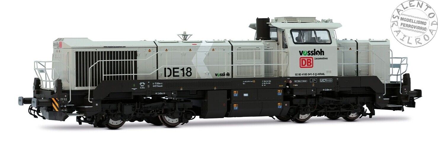 RIVAROSSI HR2920s - H0 1:87 - locomotiva diesel Vossloh DE 18 DB AG - SOUND