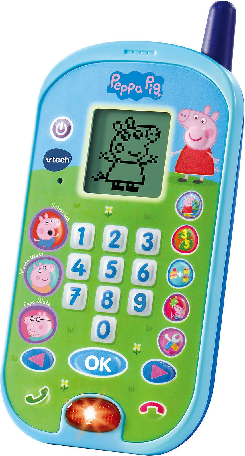 Vtech 80-523104 Peppa Pig Toy Phone, Multicoloured