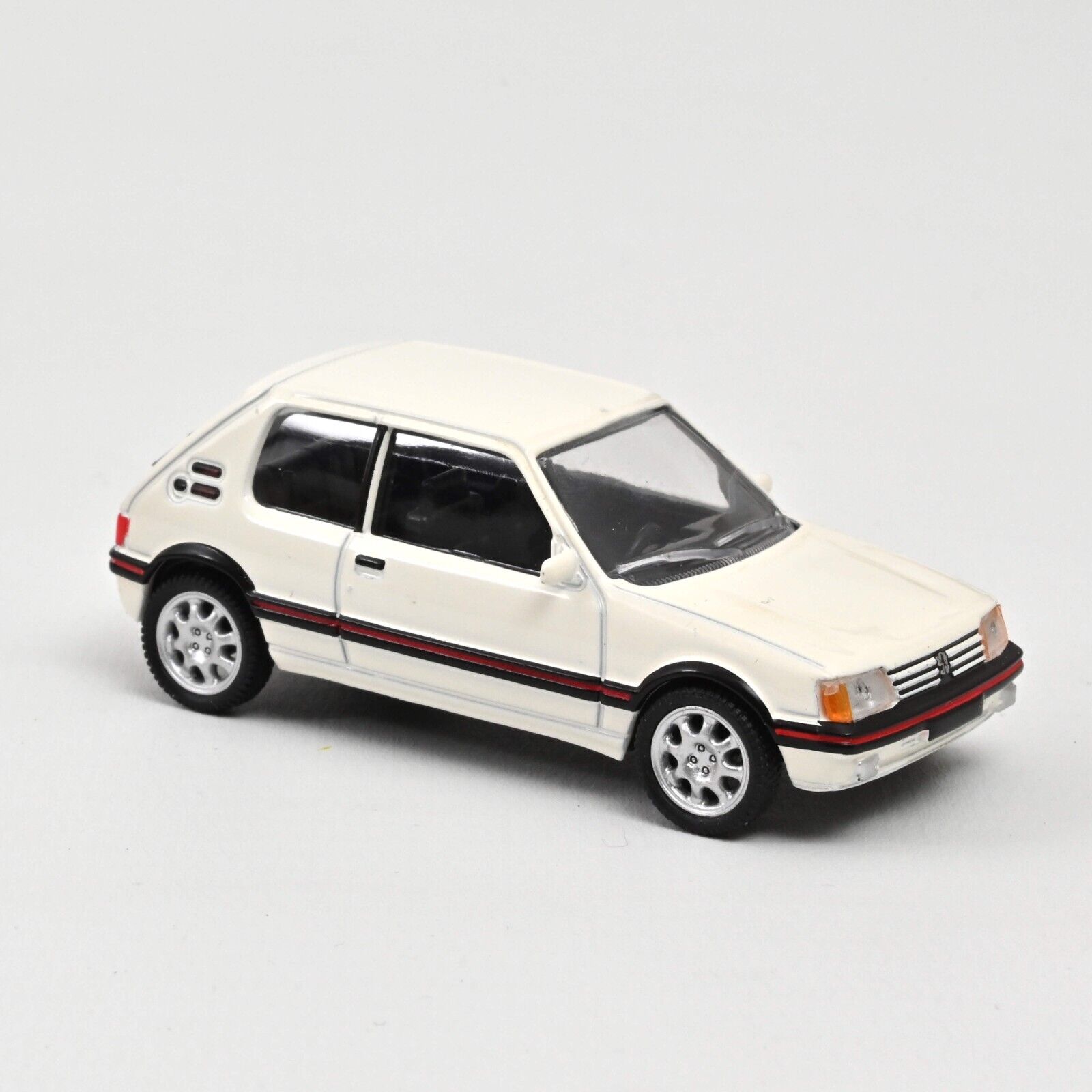 Peugeot 205 GTI Blanc 1988 1/64 Norev 3 pollici scatola di cartone nuova