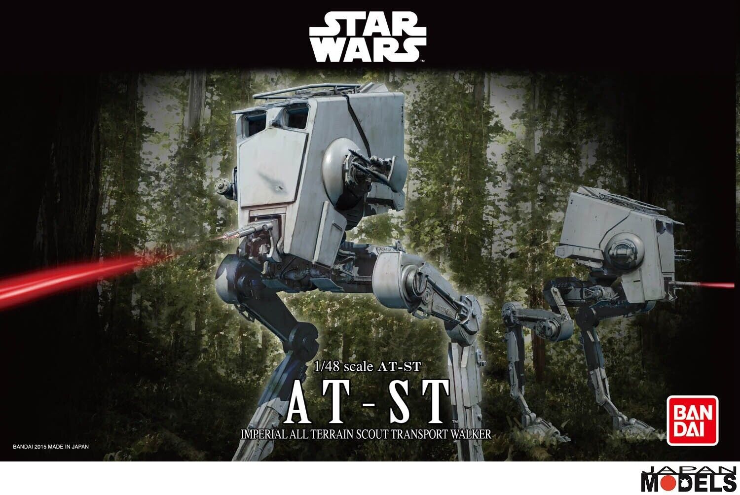 Star Wars AT - ST AT-ST 1/48 Bandai/Revell 01202 Plastic Model Kit New Nuovo