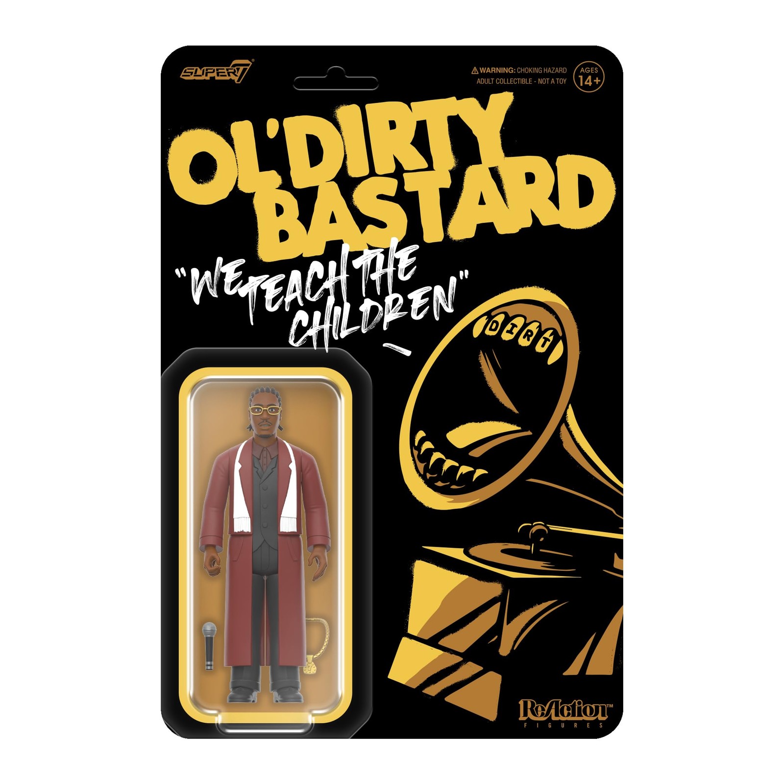 Super7 Ol' Dirty Bastard Reaction Figures Wave 04 - O.D.B (for The Children) Act
