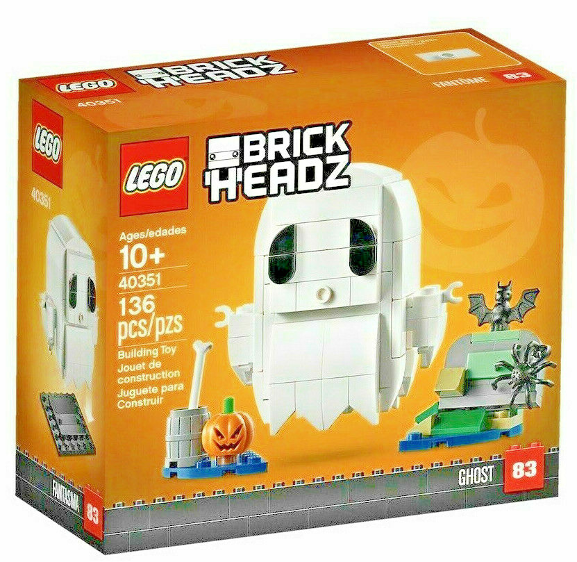LEGO BRICKHEADZ • IL FANTASMA DI HALLOWEEN 40351 GHOST NUOVO SIGILLATO RARO