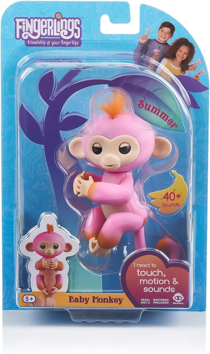 Wow Wee 3725 Finger lings aeffchen Summer, Rosa/Arancione