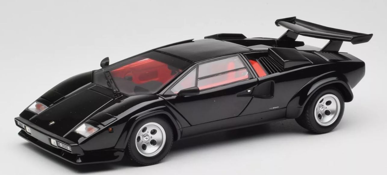 KYOSHO - LAMBORGHINI Countach LP 5000 Quattrovalvole Nero - 1/18 - KYO08320BK